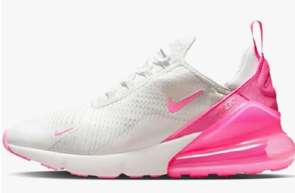Nike Air Max 270 - Women's (Summit White/Pink Spell/Summit White) Size 6.5